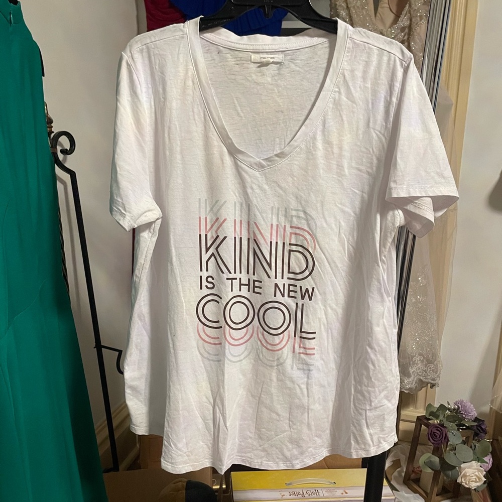 White “Kind is the New Cool” Graphic Tee